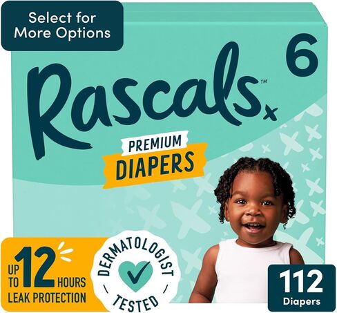 RASCAL + Friends Premium Diapium ، Size White ، 6 (108) ، (Quality Quality) in Saudi Arabia