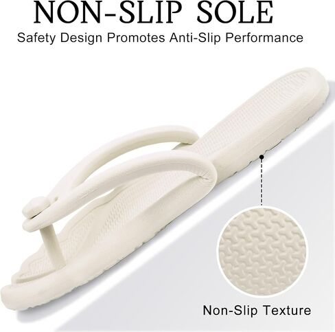 ZOORON Flip Flops for Women Men Travel Slippers Shower Shoes Foldable Bathroom Camp Beach Sandals Lightweight Non-Slip Quick Dry in Kuwait