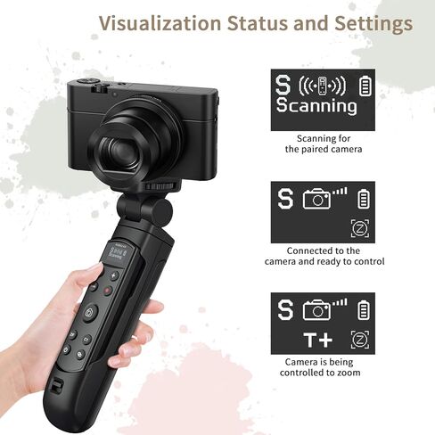 بالنسبة إلى ترايبود كاميرا Sony مع إصدار مصراع قابلة لإعادة الشحن ، فإن Aodelan Shooting Grip Wireless Control Handled for A7C ، A7III ، ZV-1 ، ZV-E10 ، ZV-1F ، A6100 ، A6400 ، A6700 ، A7IV ، RX100 VII ، A9 ، A9 II ، DSC-RX0 II in Kuwait