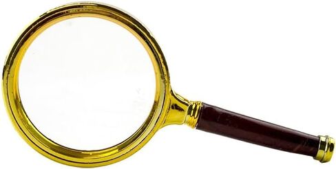 Portable Handheld Magnifying Glass Handle Magnifier Eye(7cm) in Saudi Arabia