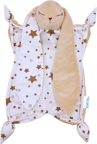 Bunny Lovey Security Blanket – Safe and Soft Toddler, Infant Lovey for Comfort & Cuddles, Newborn Snuggle Toy, Neutral Baby Gift for Boys or Girls. Big Size 16in. in Saudi Arabia