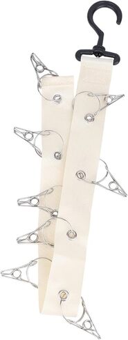 Plush Toy Display Belt, Animal Hanging Chain Strap Hanging Display Organizer Filling Stuffed Storage Holder Shelf Accessories Decoration for Wall or Corner Nursery Playroom (Off-White) in Saudi Arabia
