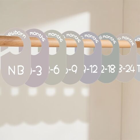 مقسمات خزانة الأطفال لمنظم الملابس ، 8 حزمة الأرض نغمة أرضي مزدوجة ملابس الأطفال من جانب الأطفال من جديد من جديد in Kuwait