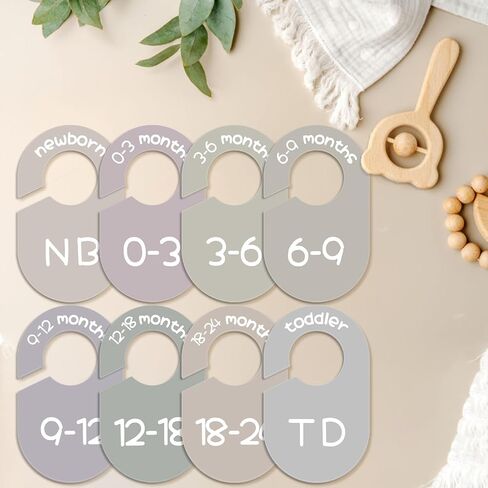 مقسمات خزانة الأطفال لمنظم الملابس ، 8 حزمة الأرض نغمة أرضي مزدوجة ملابس الأطفال من جانب الأطفال من جديد من جديد in Kuwait