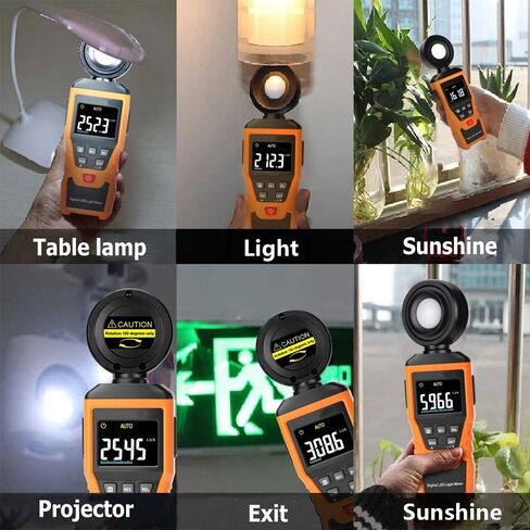Meichoon Handheld Digital Light Meter عداد الإضاءة عالي الدقة يتراوح ما يصل إلى 100000lux لنباتات التصوير الفوتوغرافي in Saudi Arabia