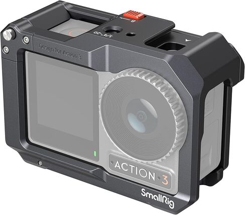 حزمة: عمل صغير 5 Action Action 4 Action 3 Camera Cage for DJI 4119C+Smallrig Cold Shoe Mount for DJI Osmo 360 / Action 5 Pro / 4/3 5436 in Saudi Arabia