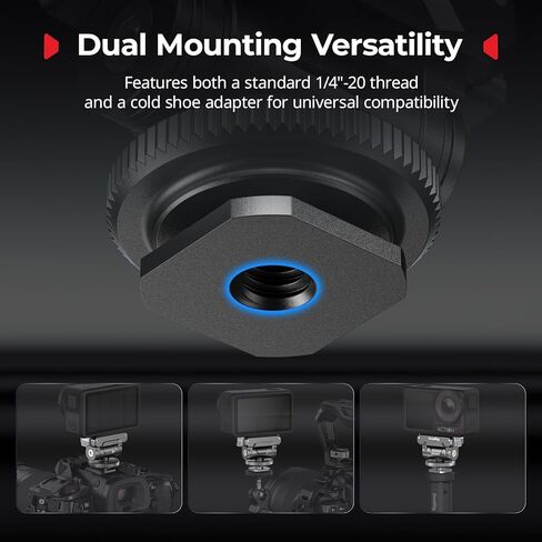 حزمة: عمل صغير 5 Action Action 4 Action 3 Camera Cage for DJI 4119C+Smallrig Cold Shoe Mount for DJI Osmo 360 / Action 5 Pro / 4/3 5436 in Saudi Arabia