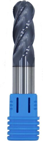 5pcs 1/2in أنف أنف المطحنة الصلبة كربيد الصلبة ، 4 الفلوت ، و 30 درجة الحلزون ، وأداة بتات المغلفة على الصلب المتوسط ​​الصلابة ، والنحاس ، والحديد in Saudi Arabia
