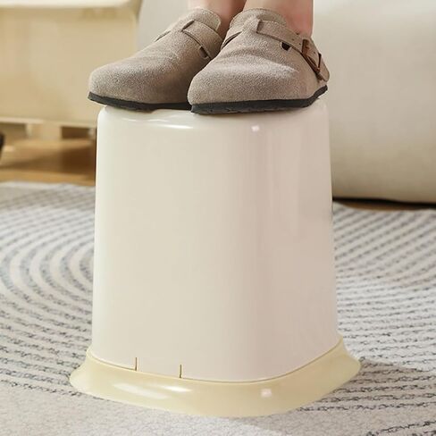 Funny Trash Can, Creative Big Eyes Garbage Bin with Feet, Lightweight Cartoon Rubbish Container Dustbin for Bedroom Bathroom Office Study, Standing, 6 gal (1, Grey) in Kuwait