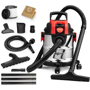 SHOP-VAC 3 GALLON 4.0 HP VACUUM WET/DRY مع وظيفة منفاخ ، خزان من الفولاذ المقاوم للصدأ ، فراغ متجر محمول مع عجلات ، يشمل المرشحات والخرطوم والملحقات ، مثالية للمرآب وورشة العمل in Kuwait