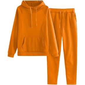 Womens 2 Piece Outfits Lounge Hoodie Sweatsuit Sets Oversized Sweatshirts Baggy Fall Comfy Sweatpants with Pockets in Kuwait