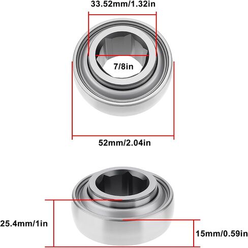 2pcs 7/8" Hex Bore Agriculture Bearing 205KRRB2 for Agricultural Machinery Tractor in Saudi Arabia