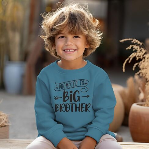 تم ترقيته إلى قميص Big Brother Sweatshirt لطفلة إعلان Baby Baby قميص Crewneck Pullover Long Sleeve Fall Tops in Saudi Arabia