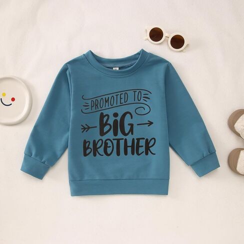تم ترقيته إلى قميص Big Brother Sweatshirt لطفلة إعلان Baby Baby قميص Crewneck Pullover Long Sleeve Fall Tops in Saudi Arabia