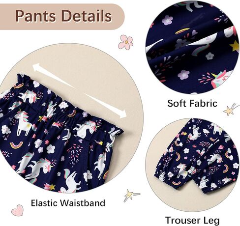 Coco & Rara Toddler Girl Girl Clothes Long Sleeves Top Print+Pants Floral+عقال 3pcs ملابس الخريف/الشتاء مجموعة 18M-6T in Kuwait