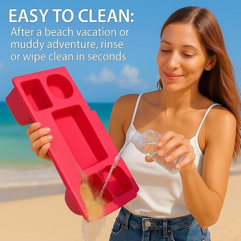 Organizer Tray Top for Bogg Bag X-Large - Cup Holder & Snack Tray Topper - For Stanley 30oz 40oz - EVA Water Proof Material - Tabletop Insert for Outdoor Beach Travel - Easy to Clean - White in Saudi Arabia