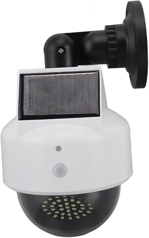 Pilipane Solar Solar Dummy Security Camera Outdoor Colar Colar Camerased Cameras مع تأثير تحذير LED الأحمر الوامض لمواد ABS للمتجر الداخلي في الهواء الطلق في الهواء الطلق in Saudi Arabia