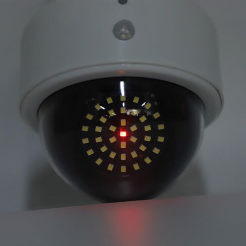 Pilipane Solar Solar Dummy Security Camera Outdoor Colar Colar Camerased Cameras مع تأثير تحذير LED الأحمر الوامض لمواد ABS للمتجر الداخلي في الهواء الطلق في الهواء الطلق in Saudi Arabia