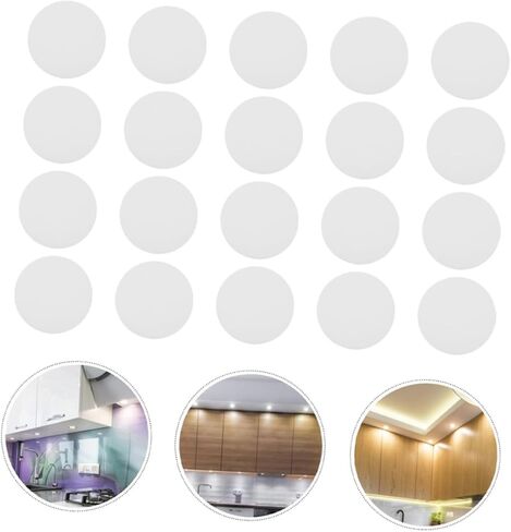 لوحة مصباح ورقة السقف 20pcs غلاف مستدير LED لناشر مصباح LED سهل التثبيت in Kuwait