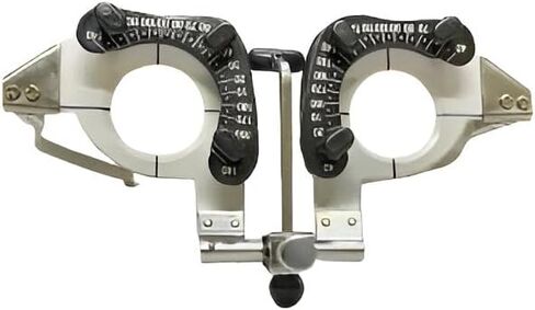 Professional Optical Trial Lens Set, Gold and Silver Metal Lenses with Red Storage Case, Vision Testing Equipment in Saudi Arabia