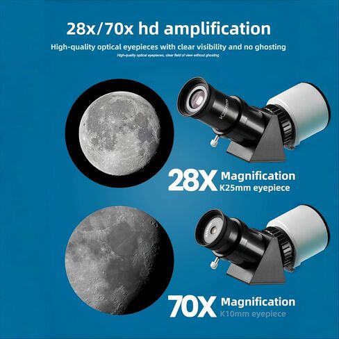 70080 Astronomical Telescope for Students Beginners with Star Finder Software 80mm Fully Multi Coated Lens 28X 70X HD Magnification. in Saudi Arabia