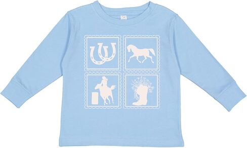 inktastic Cowgirl Rodeo Horse Girl Toddler Toddler Long Sleeve T-Shirt in Kuwait