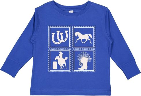 inktastic Cowgirl Rodeo Horse Girl Toddler Toddler Long Sleeve T-Shirt in Kuwait