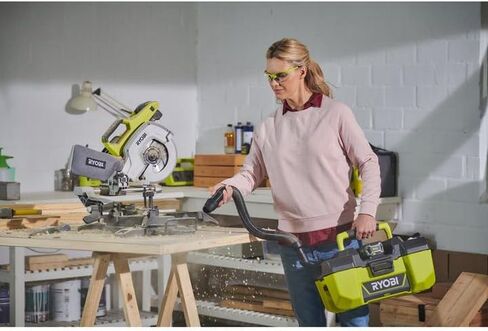 Ryobi 18-Volt One+ 3 Gal Project Project Wet/Dry Plower مع سعة تخزين ملحق (البطارية-البطارية فقط-لا يتم تضمين الشاحن) in Kuwait