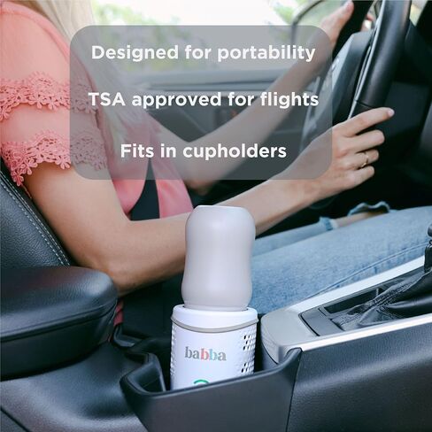 Babba Baby Bottle Cooler and Warmer - Both refrigerates and Fast Warming, Breast Milk Storage, Travel-Friendly and Portable, Smart app-Control, Perfect Temperature in Saudi Arabia