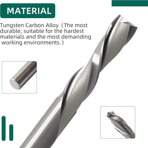 1PCS,1/4 Inch Shank Downcut Spiral Router Bit,Solid Carbide,1/4" Cutting Diameter and 1" Cutting Length,Wooden end Mills for Wood Processing,CNC Router Bits,for Side milling, end milling in Saudi Arabia