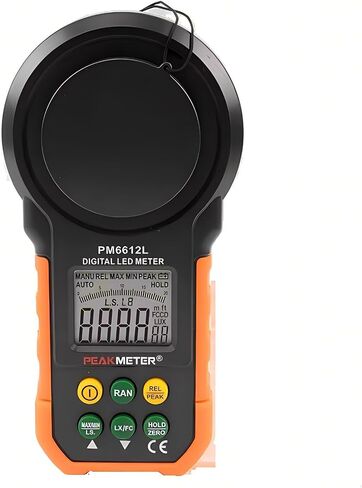 PM6612 PM6612L Lux Meter 0~200,000lux Light Meter Pocket Design illuminometer lux/fc Photometer Tester Environmental Testing Light Meter Lux Meter Light illuminance lux Meter(PM6612L) in Kuwait