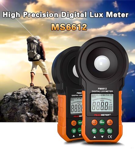 PM6612 PM6612L LUX METER 0 ~ 200،000LUX METER METER DEGINTION ARLUMINERESS LUX/FC PHOTOMERESS TESTER البيئي in Kuwait
