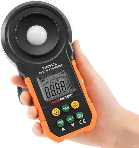 PM6612 PM6612L Lux Meter 0~200,000lux Light Meter Pocket Design illuminometer lux/fc Photometer Tester Environmental Testing Light Meter Lux Meter Light illuminance lux Meter(PM6612L) in Kuwait