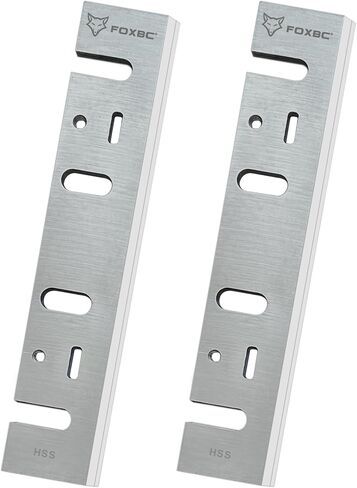 FOXBC 6-1/8 Inch Planer Blades Replacement For Ryobi JP-155 Portable Jointer, Makita 1805B 1805N Planer - Set of 2 in Saudi Arabia