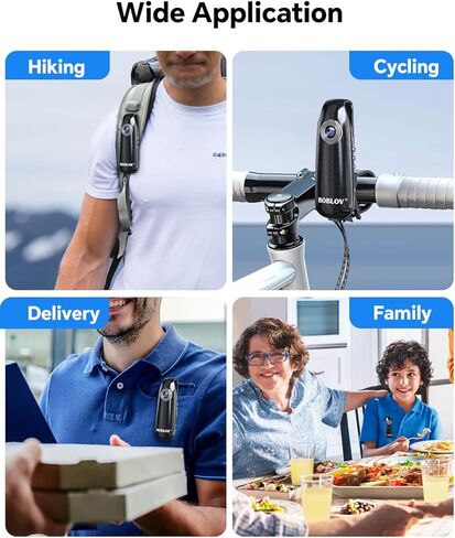 BOBLOV Mini Body Camera with Video: 128GB 007 Pocket Tiny with Back Clip 5K with Microphone, Sports Camera for Vlog, 5K/15FPS and 4K/60FPS with 270° Rotating Lens in Saudi Arabia