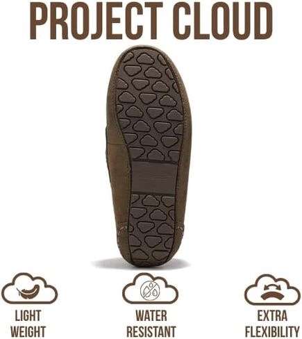 Project Cloud 100% Genuine Leather Slippers for Women Fur Lined (Cathi) | Fur Lined Memory Foam Insole; Genuine Leather; Stylish Womens Moccasin Outdoor Slippers; All-Day Comfort Everyday Use Daily in Saudi Arabia