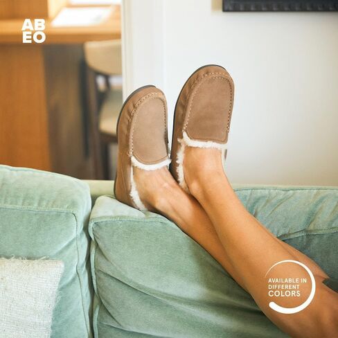 ABEO Amble Women's Slippers | House Shoes for Women | Shearling Lined | Built-In Cozy Wool Orthotic in Saudi Arabia
