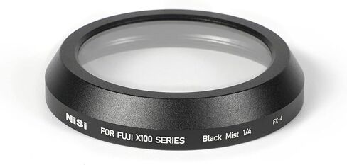NISI Black Mist 1/4 قوة (إطار أسود) - مرشح عدسة كاميرا التأثير الضبابية لـ Fujifilm X100 Series X100 ، X100S ، X100F ، X100T ، X100V ، X100VI - صور تليين ، تقليل التباين in Kuwait