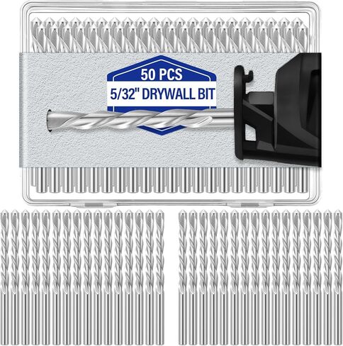 Tondiamo 50 Pcs Drywall Router Bits Drywall Drill Bits Guide Point Cutting Diameter Router Rotary Tools (5/32") in Saudi Arabia