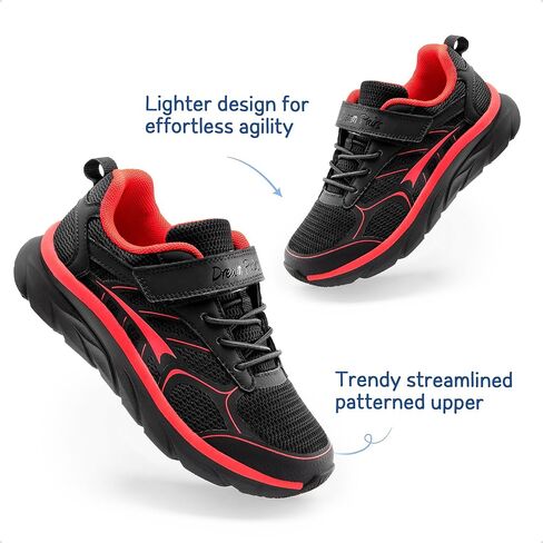 أحذية DREAM PAIRS للأولاد والبنات للجري للتنس للأطفال، أحذية رياضية رياضية قابلة للتنفس للأطفال الصغار/الكبيرين in Kuwait