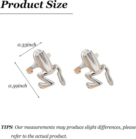 Frog Earrings for Women Frogs Jewelry Frog Studs Earrings Ear Cuff Earrings Gifts Frog Stuff Trendy for Wife Girlfriend in Kuwait