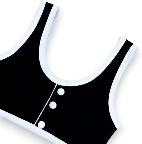 Women's Two Piece Bikini Set – Sexy High Waist Bottom & Plunge Halter Top in Kuwait