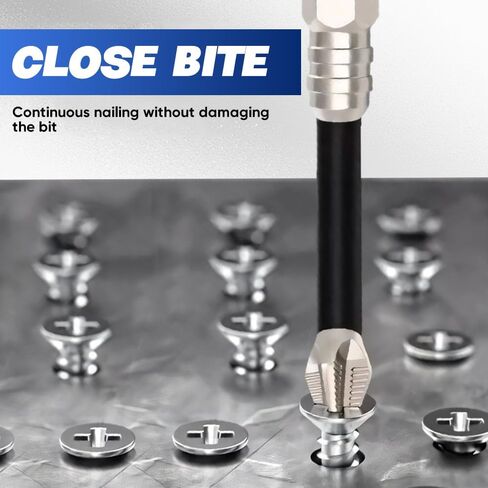 Saker Plus High-Magnetic Screwdriver Drill Bit Set, 6PCS Strong Magnetic Anti-Slip Electric Screwdriver Set for Electric Drill/Driver, 25 50 65 70 90 150mm(1Set) for Home DIY Professional Use in Saudi Arabia