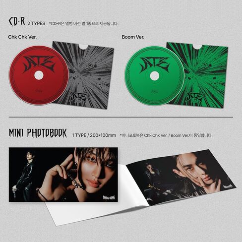 Stray Kids - [ATE] (Standard - Boom Ver.) Photobook + CD-R + Photocard + 4-CUT Photo + 2 Pin Badges+ 5 Extra Photocards in Kuwait