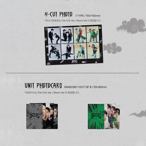 Stray Kids - [ATE] (Standard - Boom Ver.) Photobook + CD-R + Photocard + 4-CUT Photo + 2 Pin Badges+ 5 Extra Photocards in Kuwait