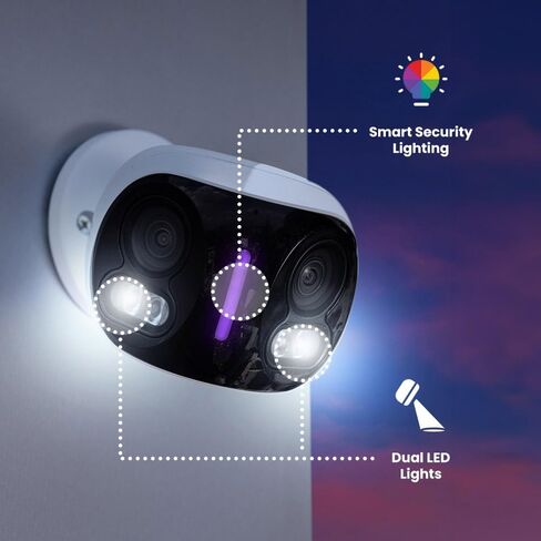Lorex 4K 8MP IP Wired Dual Lens Add-On Outdoor Camera-Left Smart Serfor in Saudi Arabia