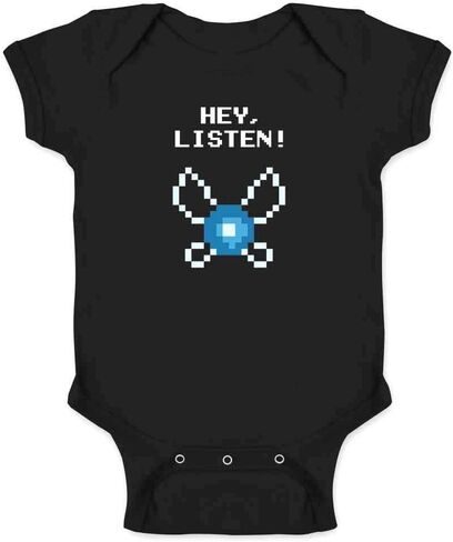 Pop Threads Hey Listen! Navi Video Gaming Gamer Funny Infant Baby Boy Girl Bodysuit in Saudi Arabia