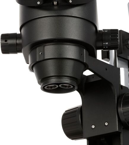 AmScope 3.5X-45X Binocular Stereo Zoom Microscope with Black Double Arm Boom Stand in Saudi Arabia