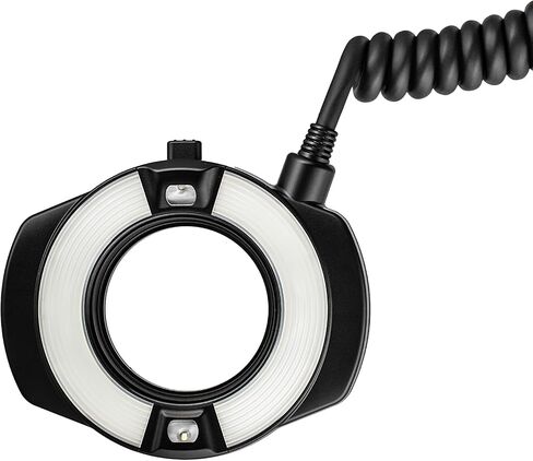 Canon MR-14EX II Macro Ring Lite Flash – TTL Autoflash, Dual Flash Tubes, LED Modeling Light, Wireless Flash Control + Flash Bracket + 4X AA with Charger + Cleaning Kit (Renewed) in Saudi Arabia
