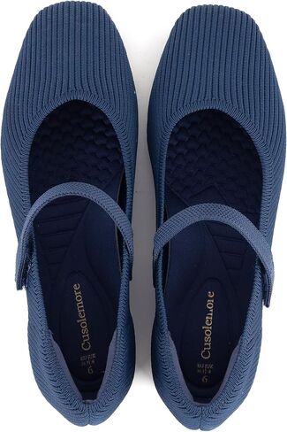 ماري جين فلاتز مع دعم القوس ، شقق الباليه مربعة إصبع القدم ، حذاء مريح متماسكة in Kuwait